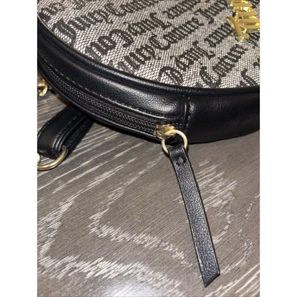 Vintage Y2K Juicy Couture Heart Shaped Crossbody Bag Black &white - Picture 9 of 11